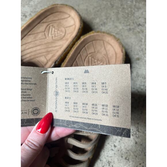 MALIBU SANDALS Cove Vegan Leather Slide Size 11 US NWT - Picture 7 of 12